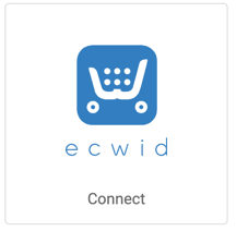 Image: Ecwid logo. Button that reads, Connect